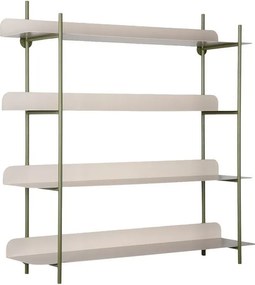 Зелен/сив на няколко нива метален стенен рафт 60 cm Reina Cuatro – PT LIVING