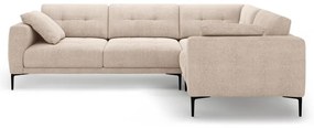 Светлокафяв ъглов диван (десен ъгъл/L форма) Bemy – Micadoni