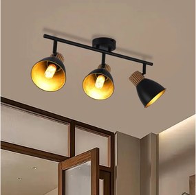 Brilagi - Точково осветително тяло ODENSE 3xE14/10W/230V дърво/черно