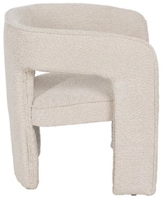 Бежово кресло от плат букле – Ixia