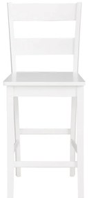 Бял бар стол от масивен бор (височина на седалката 60 cm) Torpedo – Støraa