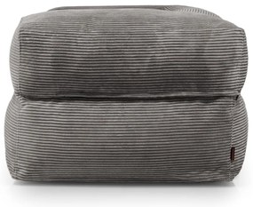 Тъмносив пуф от рипсено кадифе MooG – SLOWDOWN