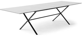 Бяла сгъваема трапезна маса с бял плот 100x210 cm Meza – Hammel Furniture