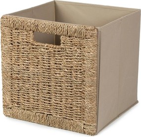 Кутия за съхранение от морска трева в естествен цвят 30x30x30 cm – Compactor