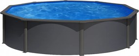 Сглобяем басейн с метални стени ANTHRACITE Ø460 x h120 см - Gre
