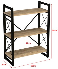 Стоящ рафт Skørping с 3 рафта 90x65x30 см []