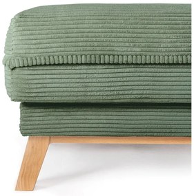 Светлозелена табуретка от рипсено кадифе Tori – Bonami Selection