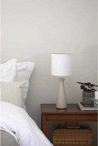 Кремава настолна лампа с текстилен абажур (височина 42 cm) Birillo – Markslöjd