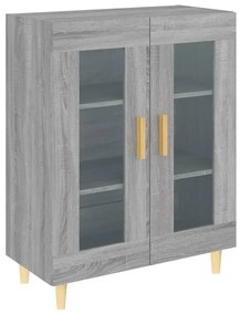 817334 vidaXL Сайдборд, сив сонома, 69,5x34x90 см, инженерно дърво