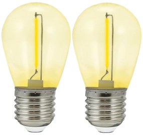 К-кт 2x LED Крушка PARTY E27/0,3W/36V жълти