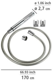 Душ маркуч за умивалник с двойна стенна скоба - Wenko