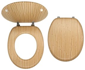 Novaservis - Тоалетна седалка от MDF с бамбуков декор