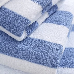 Синя и бяла памучна кърпа 50x85 cm - Bianca
