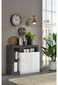 Комод LENOR бял/антрацит