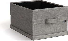 Сива текстилна кутия за съхранение с капак 31x41x22 cm Soft Storage Medium – Bigso