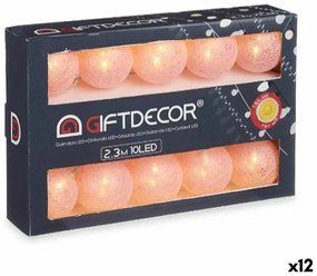 Гирлянда от LED Светлини Pall Розов 2,3 m (12 броя)