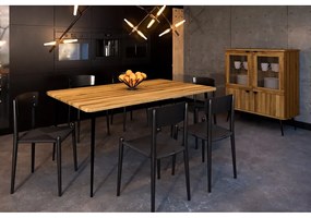 Дъбова маса за хранене 160x90 cm Kula - The Beds