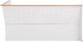 Бяла променлива ъглова пейка, изработена от масивна борова дървесина Silas - Støraa