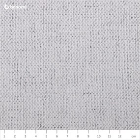 Светлосиво тапицирано двойно легло с място за съхранение с решетка 180x200 cm Jagna - Bobochic Paris