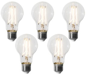 Комплект от 5 димируеми LED крушки E27 A60 6W 700 lm 2200K