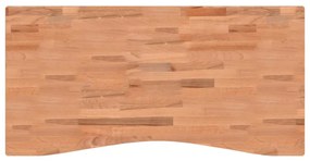 356055 vidaXL Плот за бюро 110x(50-55)x2,5 см масивно дърво бук
