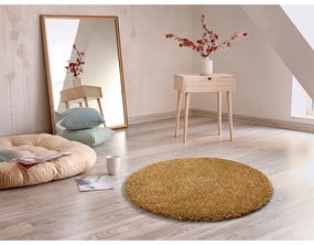 Кафяв килим Aqua Liso, ø 80 cm - Universal