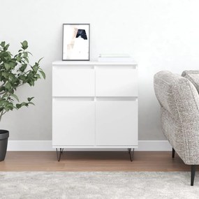 831116 vidaXL Сайдборд, бял, 60x35x70 см, инженерно дърво