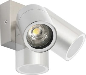 Външна стенна лампа стомана IP44 Въртяща се и наклоняваща се - Solo