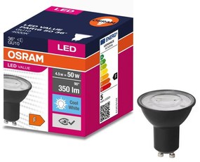 LED Крушка VALUE PAR16 GU10/4,5W/230V 6500K 36° черен - Ledvance