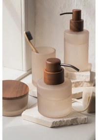 Бежов стъклен диспенсер за сапун 310 ml Modest – Mette Ditmer Denmark