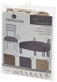 Кафяво ластично покривало за стол Ideal – Casa Selección