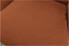 Оранжев пуф от изкуствен косъм Lilibet – Bobochic Paris