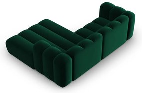 Тъмнозелен ъглов диван (десен ъгъл) Lupine – Micadoni Home