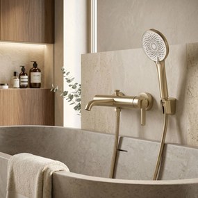 Смесител за вана Rea Ontario Side Brush Gold