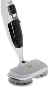 Моп за чистене с пара Adler AD 7052, 1300 W, 3 настройки, 0.550 л, 2 въртящи се глави, 2 режима на работа, Бързо загряване, Бял