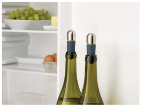 Комплект от 2 черни тапи за вино BarWise - Joseph Joseph