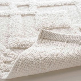 Бял килим за баня 50x80 cm Gladis – douceur d'intérieur