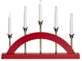 Червена коледна светлинна украса Bridge – Markslöjd