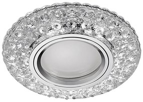71095 - Вградено осветително тяло ELEGANT GLASS FIX 1xGU10/50W+LED/3W 4000K