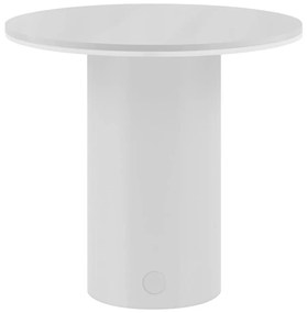 Бяла LED затъмняваща се настолна лампа (височина 18 cm) Fungo – Remember