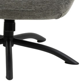 Антрацитно сив комплект от ухо и табуретка за крака Talgarth - Actona