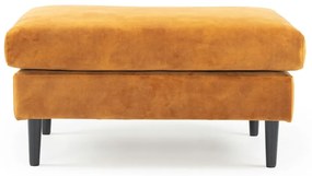 Столче за крака от жълто кадифе Adagio - Scandic