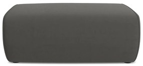 Тъмносива кадифена табуретка Kapua – Makamii