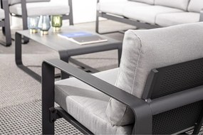 Сив алуминиев градински диван Merrigan – Bizzotto