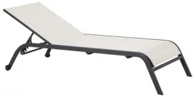 Шезлонг 4 позиционен с колела бежов (40631T-ST-WHEEL-B)