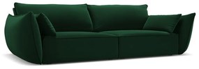 Тъмнозелен кадифен диван 208 cm Vanda – Mazzini Sofas