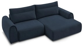 Тъмносин ъглов диван Aden – Bobochic Paris