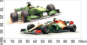 Декорация на стая за фен на F1 - стикер за стена на Формулата Šírka: 100 cm | Dĺžka: 200 cm