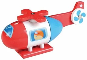 Lelin Toys - Дървен хеликоптер с магнити