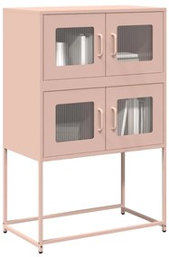 853345 vidaXL Висока дъска Pink 68x39x107 cm Стомана
